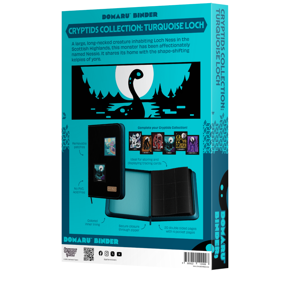 Gatherers' Tavern - DOMARU Binder: Cryptids Collection: Turquoise Loch 18-Pocket