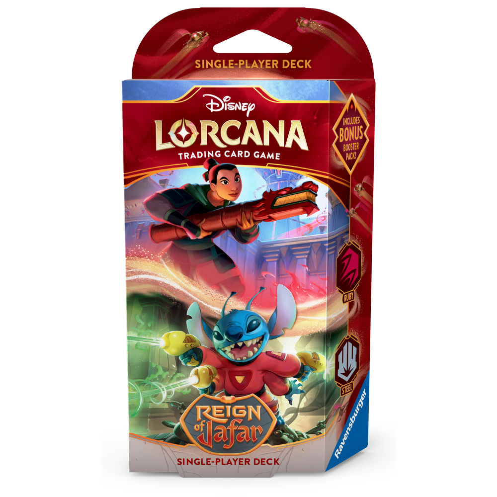 Disney Lorcana TCG: Reign of Jafar Ruby and Steel Starter Deck
