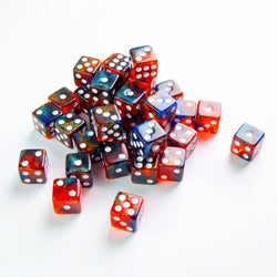 Gamegenic D6 Dice Set 12mm Galaxy Series - Mars (Set of 36)