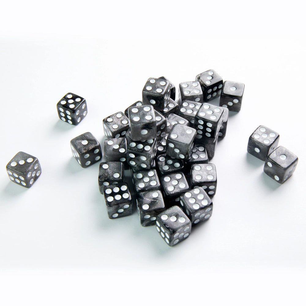 Gamegenic D6 Dice Set 12mm Galaxy Series - Moon (Set of 36)