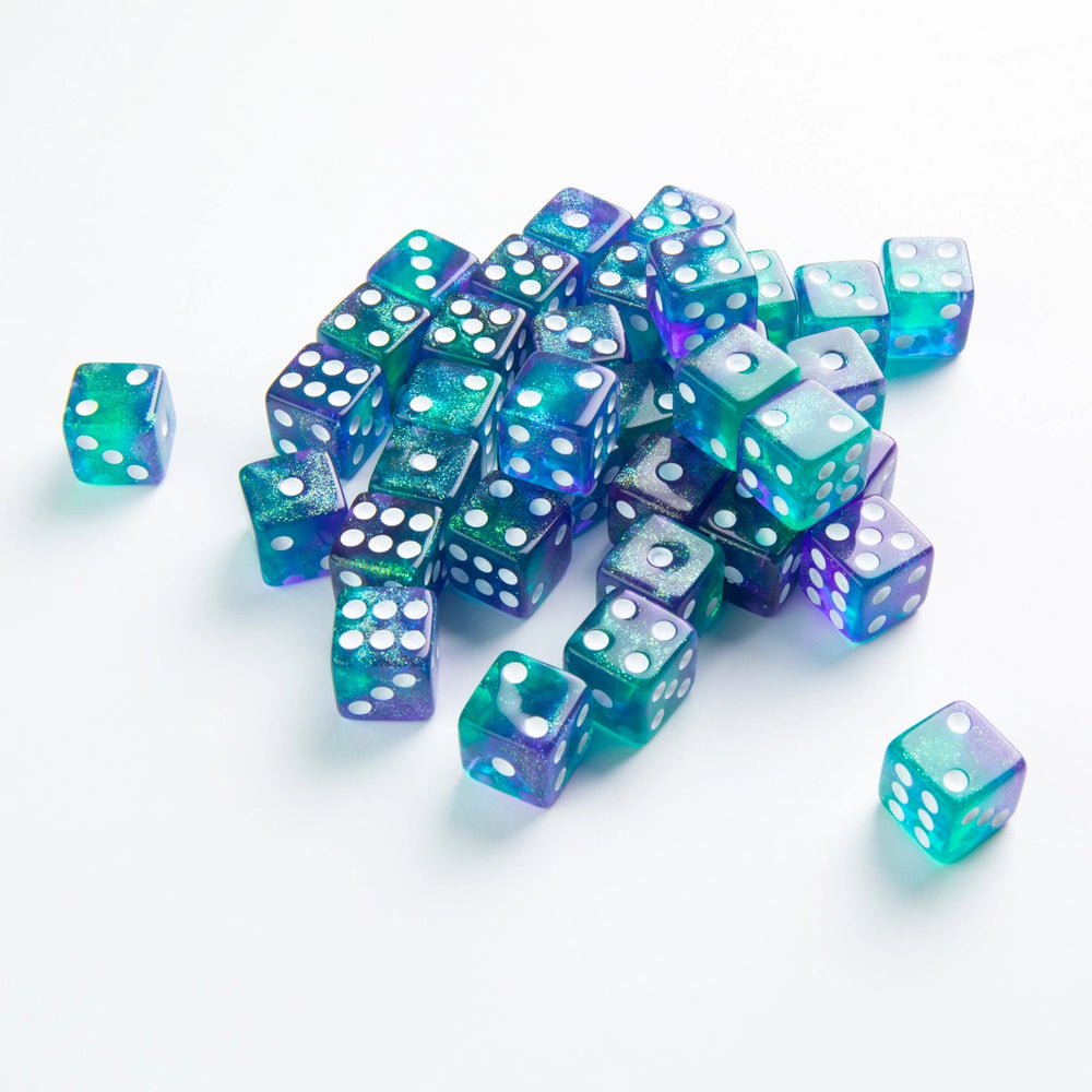 Gamegenic D6 Dice Set 12mm Galaxy Series - Neptune (Set of 36)