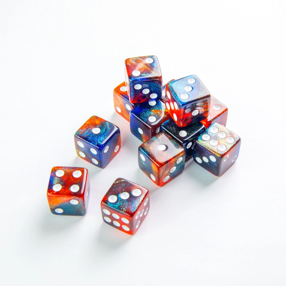 Gamegenic D6 Dice Set 16mm Galaxy Series - Mars (Set of 12)