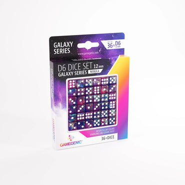 Gamegenic D6 Dice Set 12mm Galaxy Series - Nebula (Set of 36)