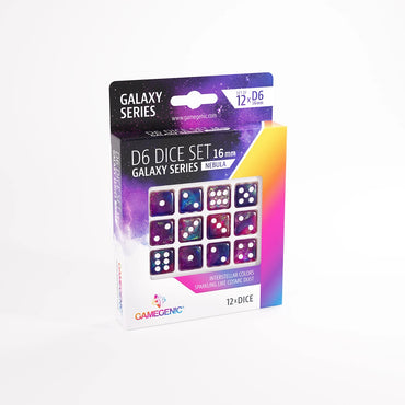 Gamegenic D6 Dice Set 16mm Galaxy Series - Nebula (Set of 12)