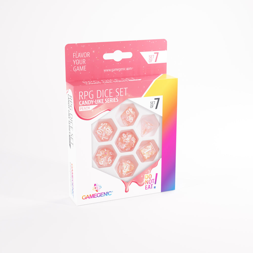 Gamegenic RPG Dice Set Candy-Like Series - Peach (Set of 7)