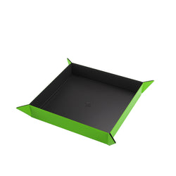 Gamegenic Magnetic Dice Tray Square Black/Green