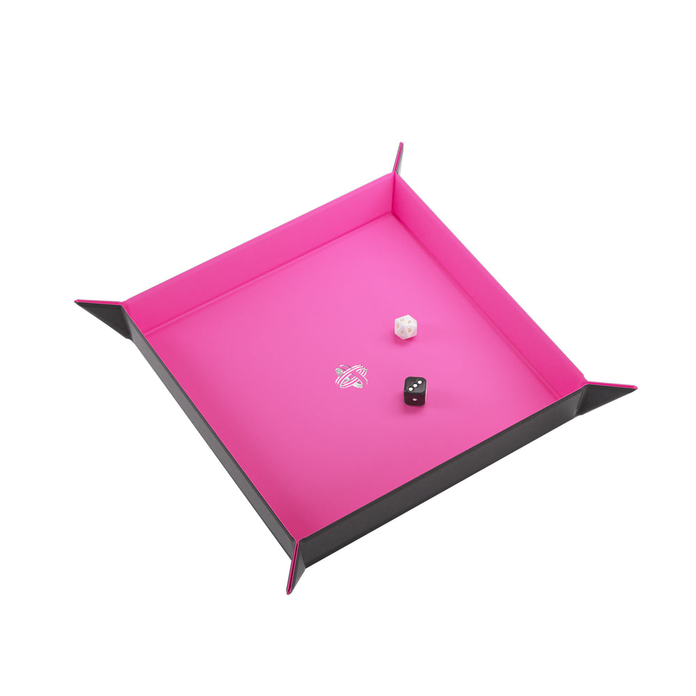 Gamegenic Magnetic Dice Tray Square Black/Pink