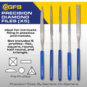 Gale Force Nine Precision Diamond Files Set (5pcs)