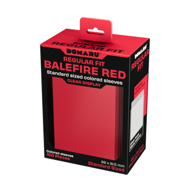 Gatherers' Tavern - DOMARU Balefire Red Standard Sleeves (100 Sleeves)