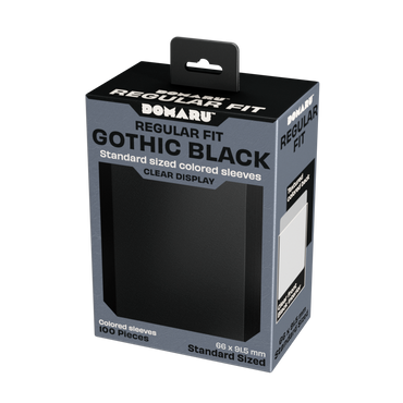 Gatherers' Tavern - DOMARU Gothic Black Standard Sleeves (100 Sleeves)