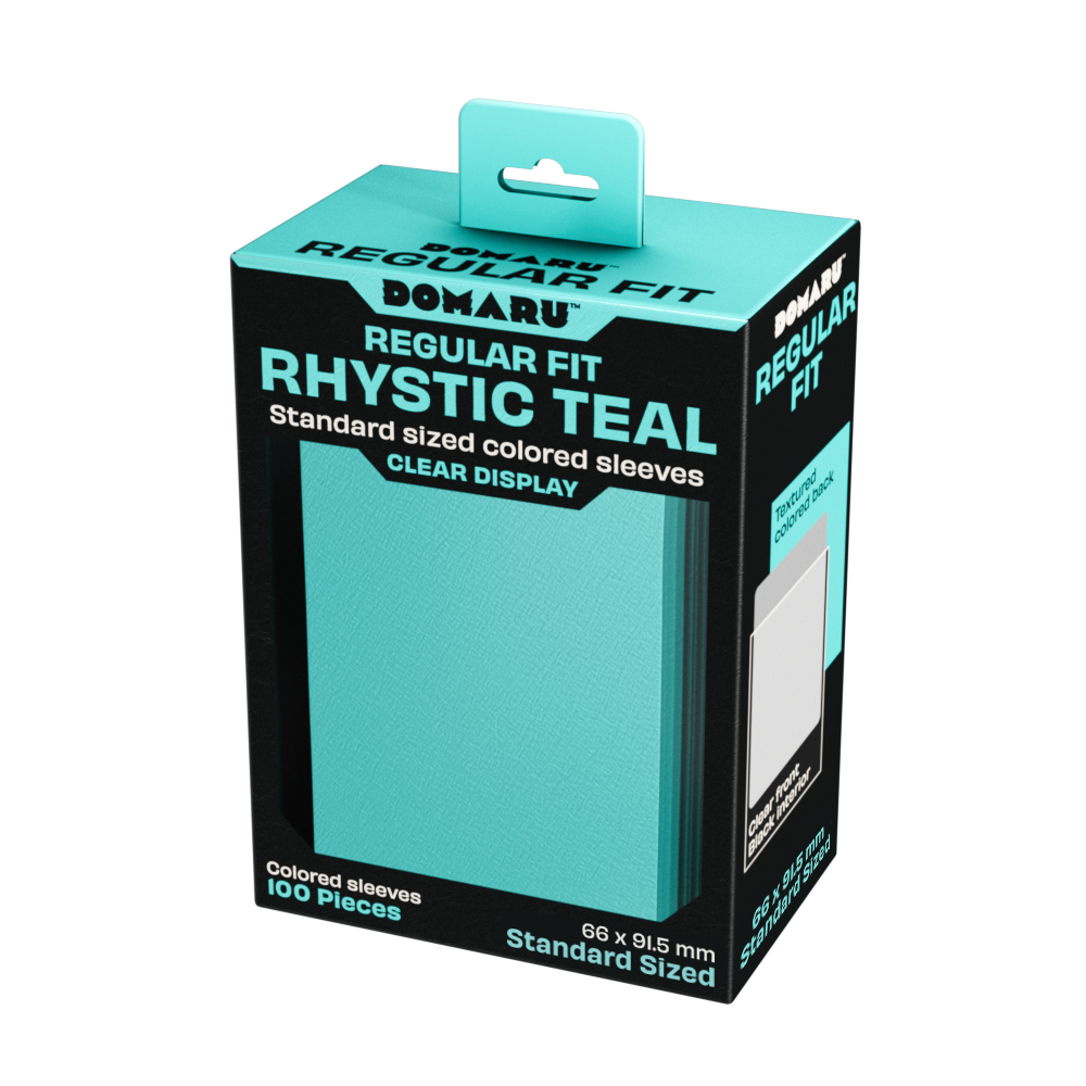 Gatherers' Tavern - DOMARU Rhystic Teal Standard Sleeves (100 Sleeves)