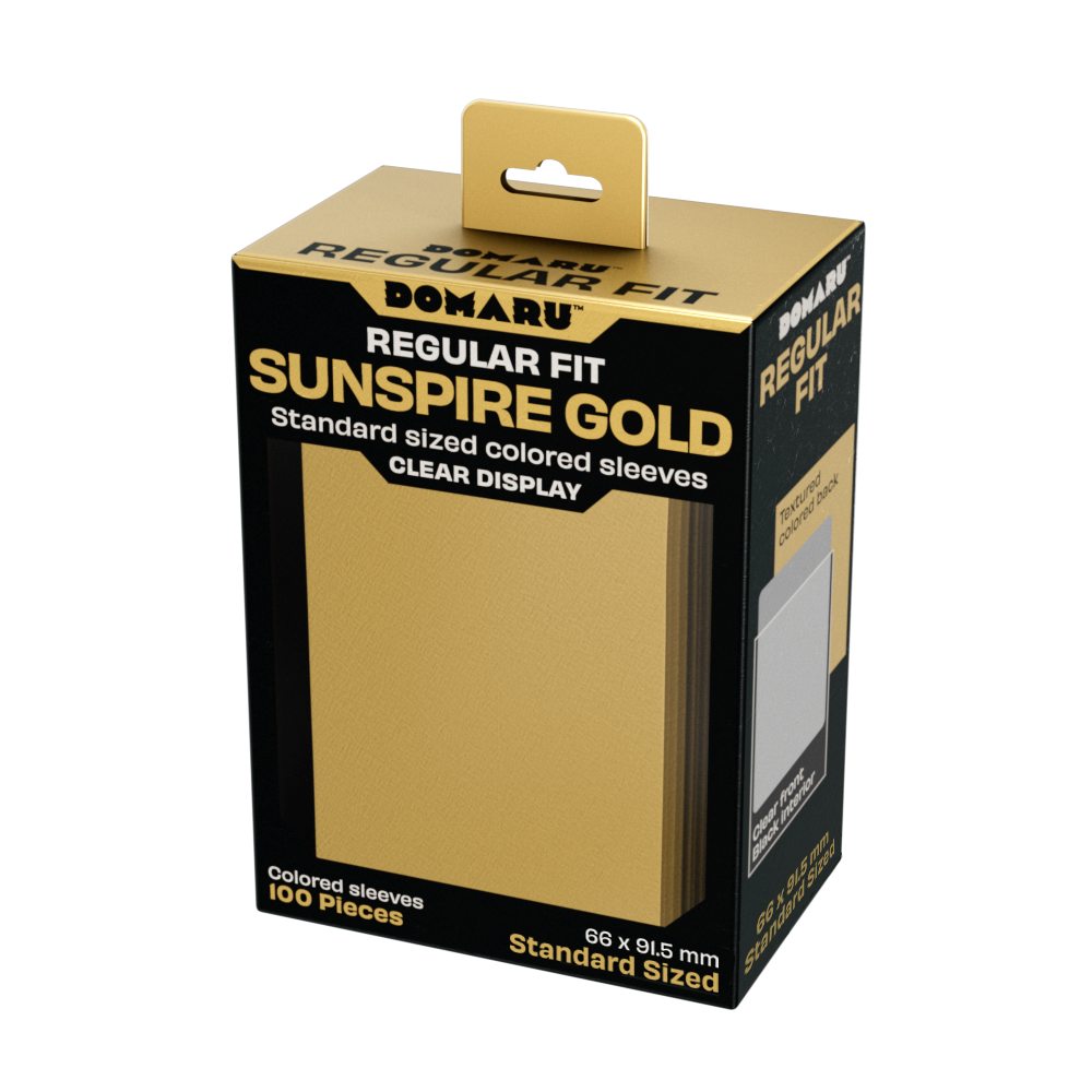Gatherers' Tavern - DOMARU Sunspire Gold Standard Sleeves (100 Sleeves)