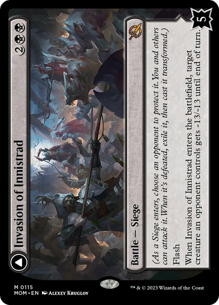 invasion cards mtg march of the machines Invasion of Innistrad // Deluge of the Dead [March of the Machine]
