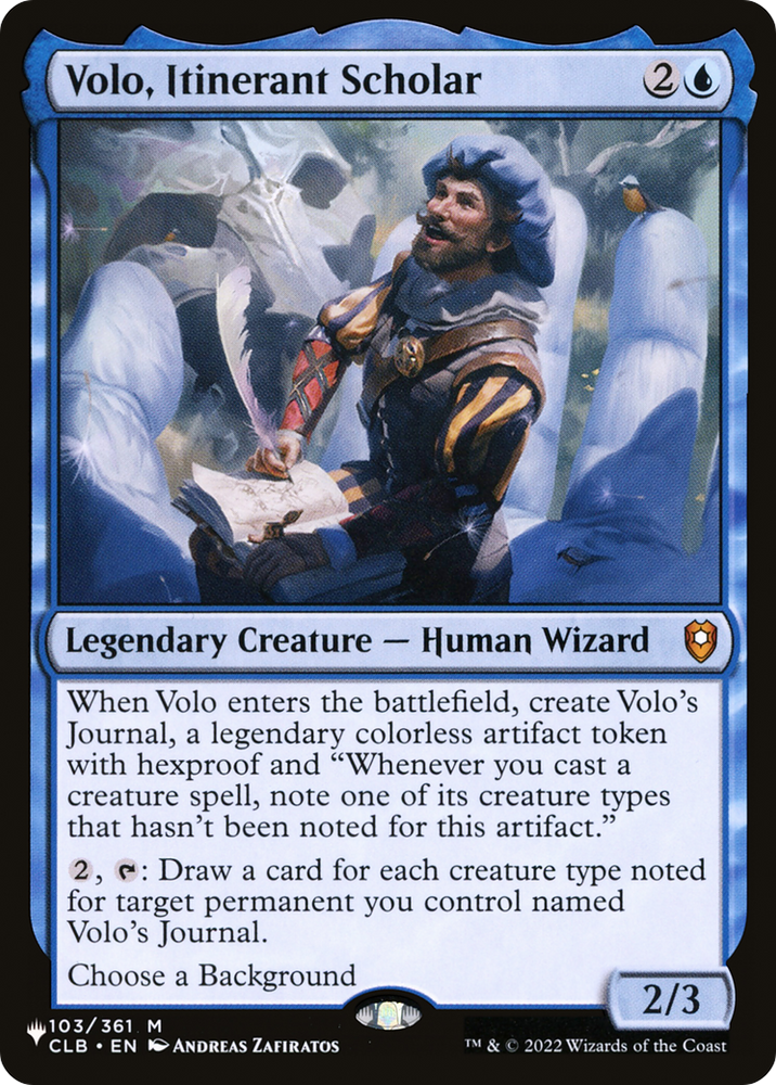 Volo, Itinerant Scholar [The List]
