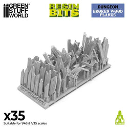 Broken Wood Planks - 3D printed set