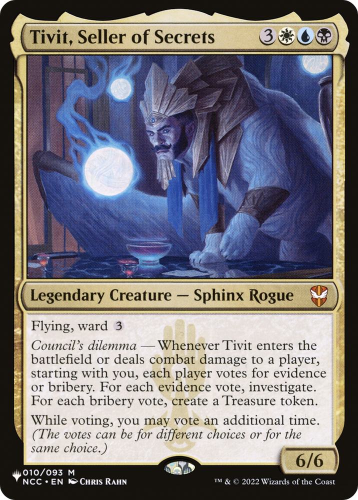 Tivit, Seller of Secrets [The List]