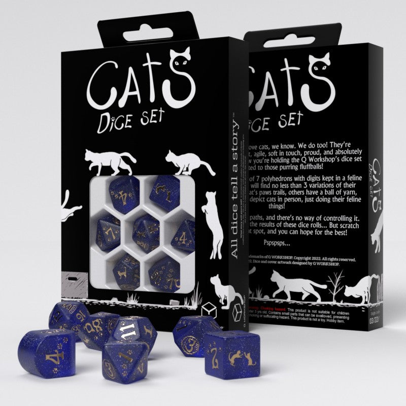 Q Workshop CATS: Meowster RPG Dice Set