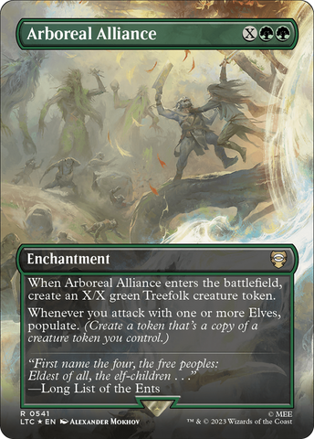 Arboreal Alliance (Borderless) (Surge Foil) [The Lord of the Rings: Tales of Middle-Earth Commander]
