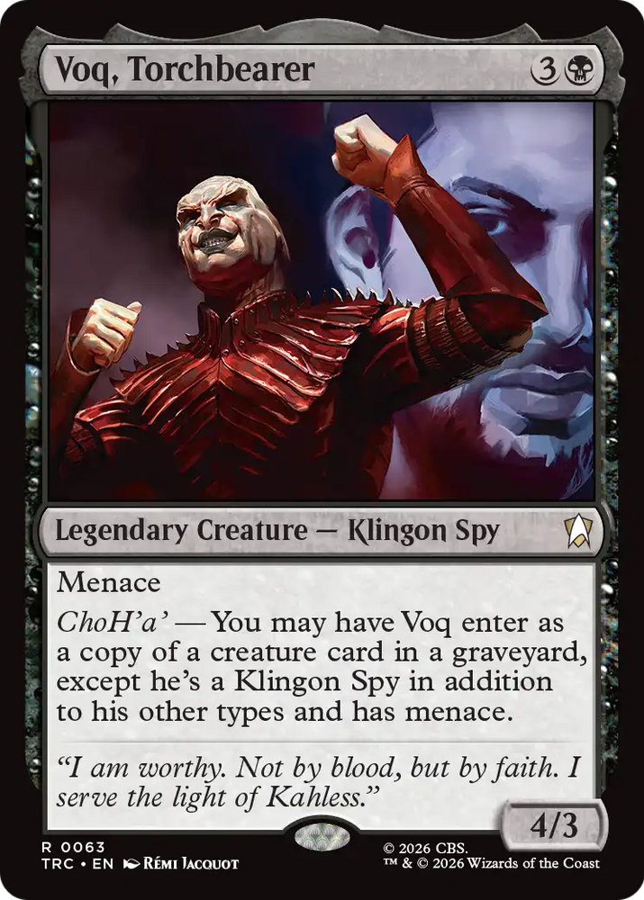 Voq, Torchbearer (Surge Foil) [Star Trek Commander]