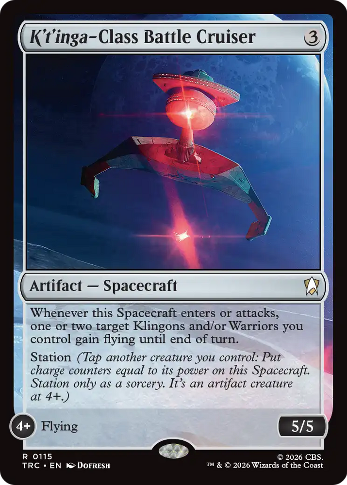 K't'inga-Class Battle Cruiser (Surge Foil) [Star Trek Commander]