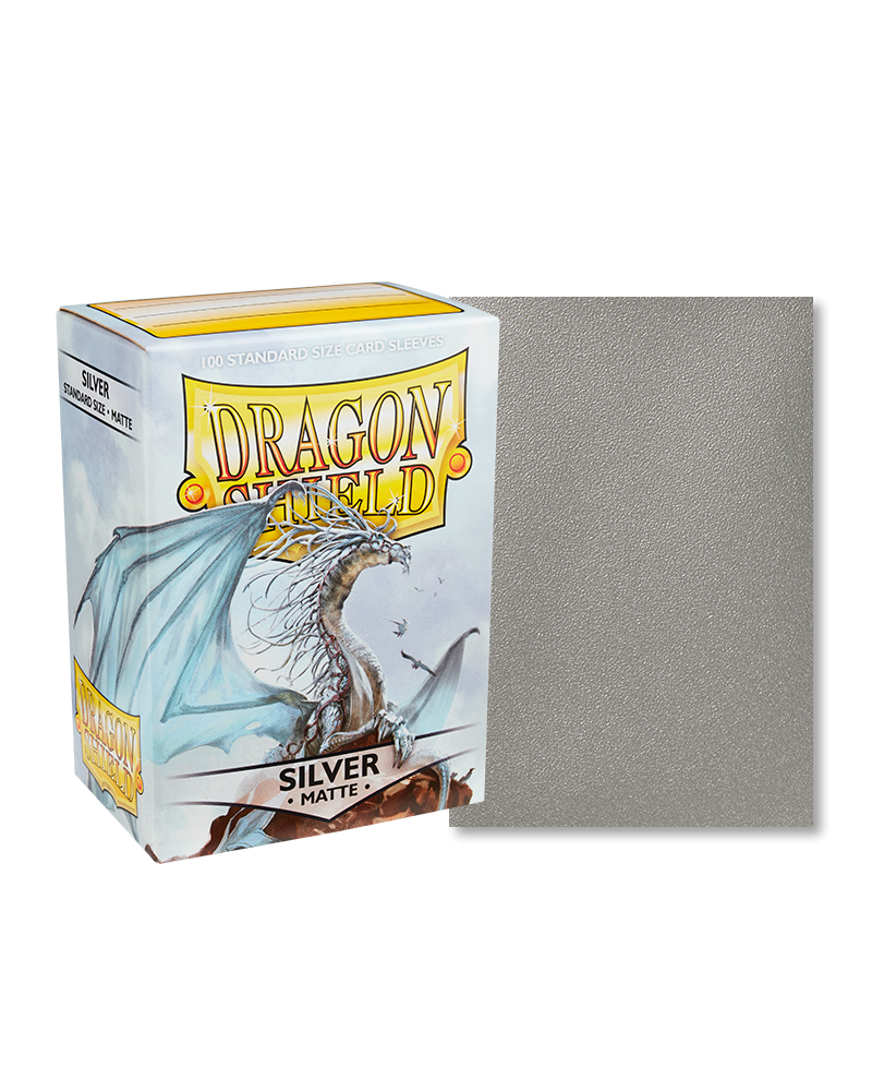 Dragon Shield Standard Size - Matte Silver 100pc