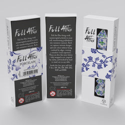 Q Workshop Full Art RPG Dice Set Porcelain