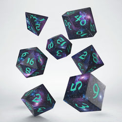 Q Workshop Full Art RPG Dice Set Stardust