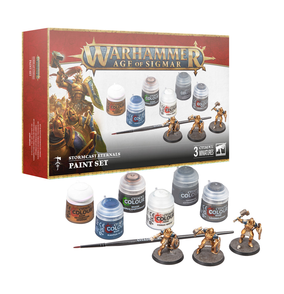 Warhammer AOS Stormcast Eternals + Paint Set