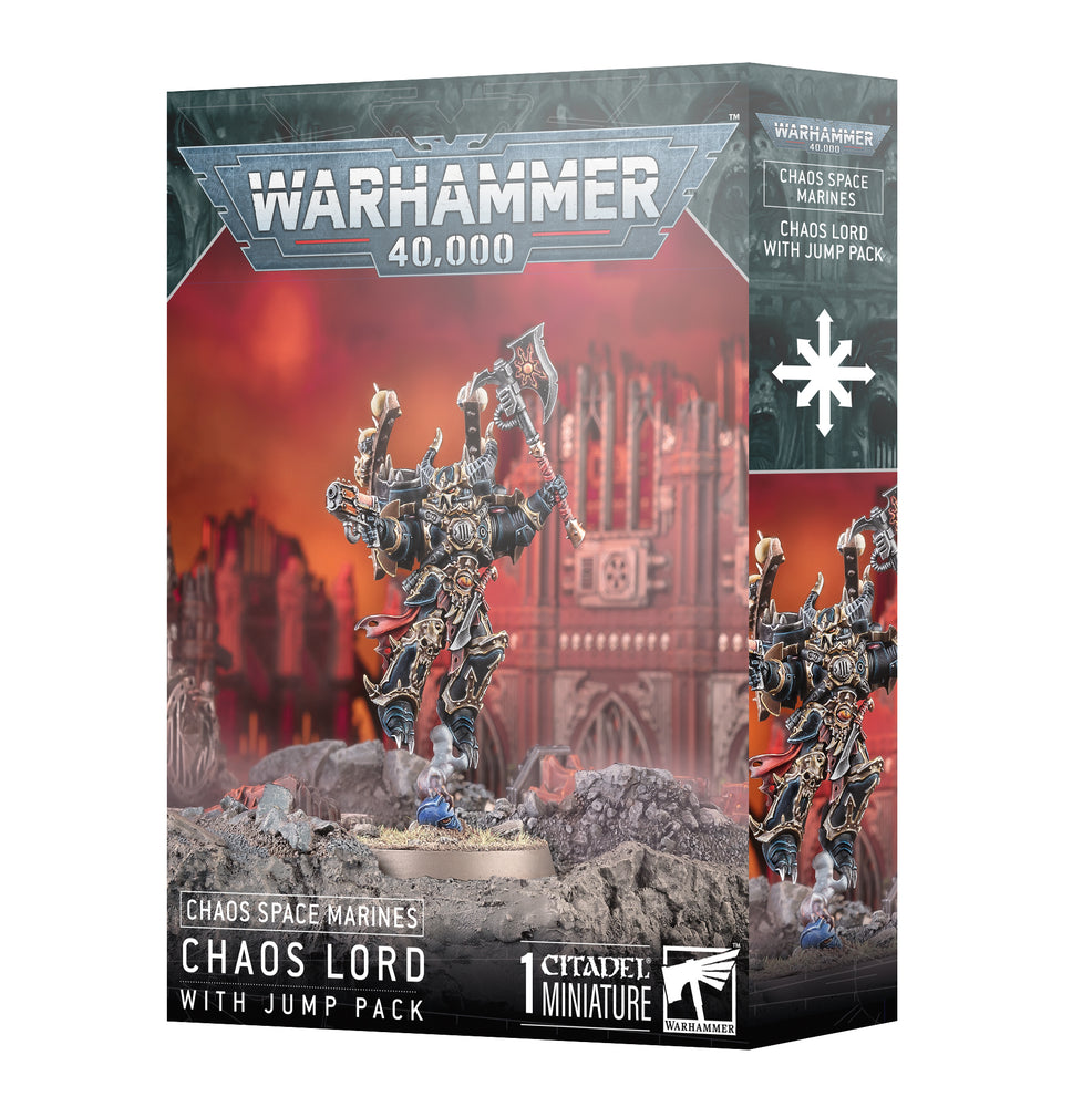 Warhammer 40k Chaos Space Marines Chaos Lord with Jump Pack