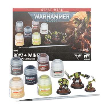Warhammer 40k Orks Boyz + Paint Set
