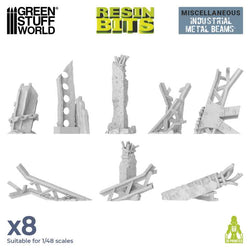 Industrial Metal Beams - 3D printed set