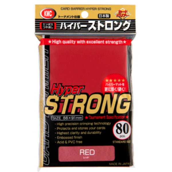 KMC Standard Size - Hyper STRONG Red 80pc