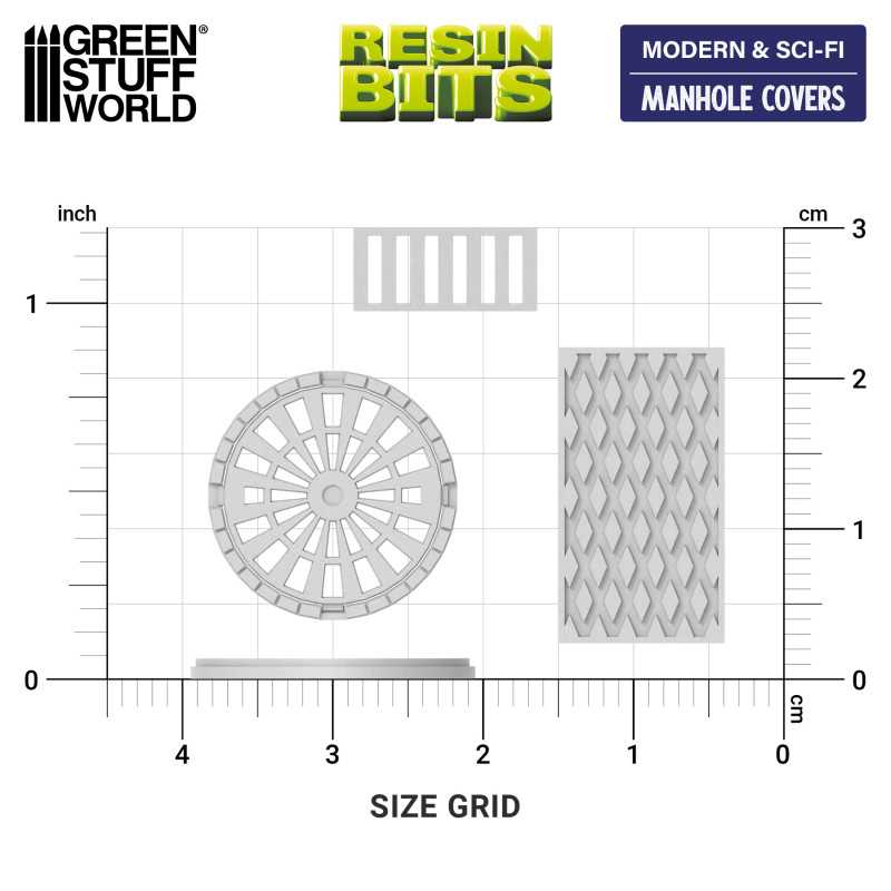 Manhole Covers - 3D printed set
