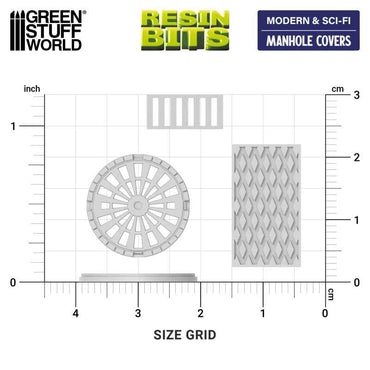 Manhole Covers - 3D printed set