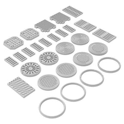 Manhole Covers - 3D printed set