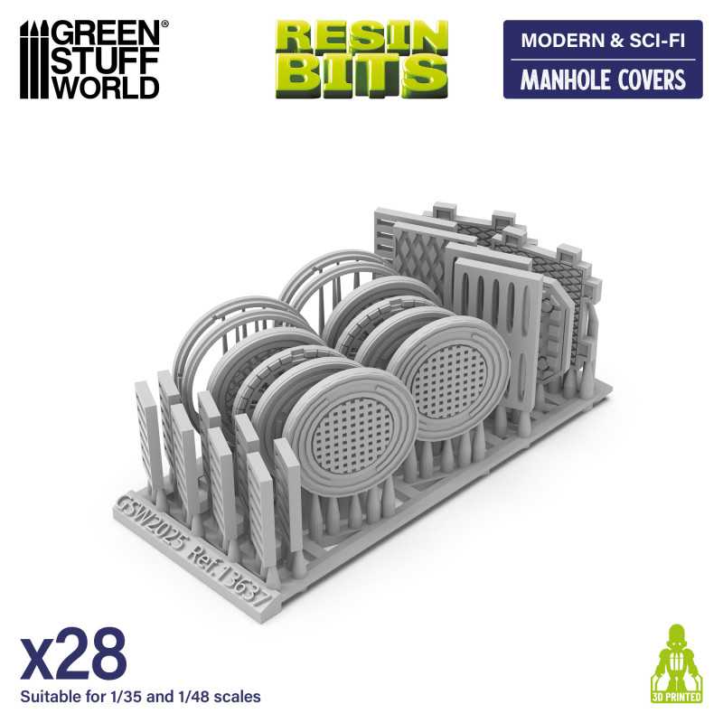 Manhole Covers - 3D printed set