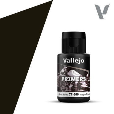 Vallejo Surface Primer Gloss Black 32ml 77660