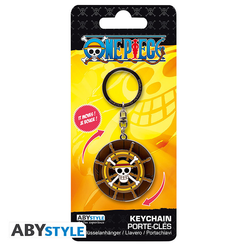 One Piece: Thousand Sunny's Helm Moving Keychain