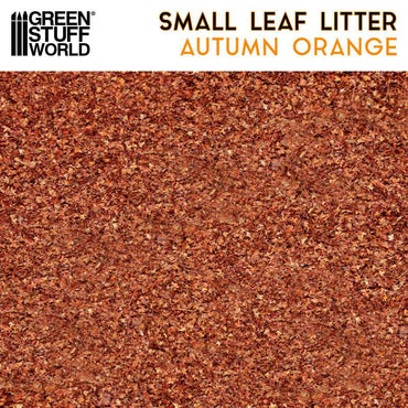Leaf Litter - Small Autumn Orange Leaves