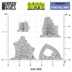 Stone wall ruins  - 3D printed set