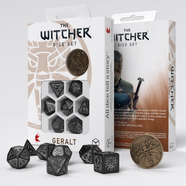 Q Workshop The Witcher: Geralt RPG Dice Set The Silver Sword
