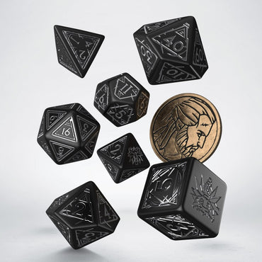 Q Workshop The Witcher: Geralt RPG Dice Set The Silver Sword