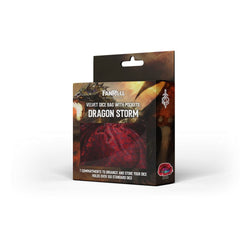 MDG - Dragon Storm Dice Bag with Pockets: Red Dragon Scales