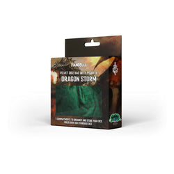 MDG - Dragon Storm Dice Bag with Pockets: Green Dragon Scales