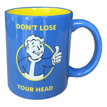 Fallout: Don't Lose Your Head Blue Mug