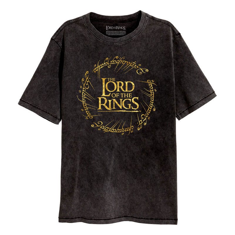 Lord Of The Rings: Gold Foil Logo T-Shirt