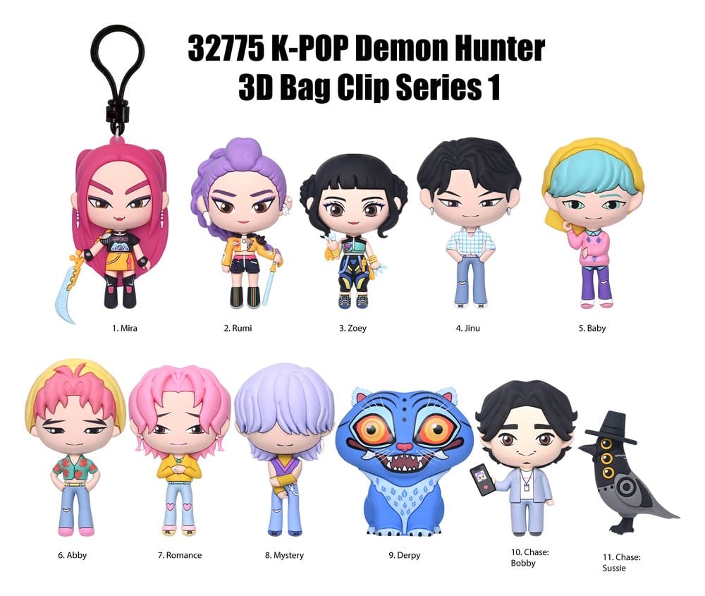 K-Pop Demon Hunter Bag Clip Mystery Capsule