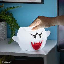 Super Mario: Boo Squishy Glo Silicon Light 14 cm
