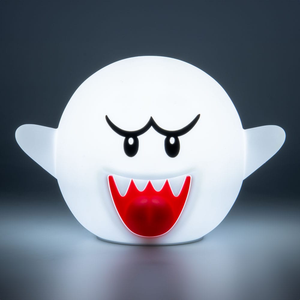 Super Mario: Boo Squishy Glo Silicon Light 14 cm