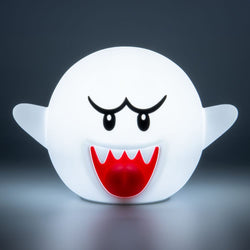 Super Mario: Boo Squishy Glo Silicon Light 14 cm